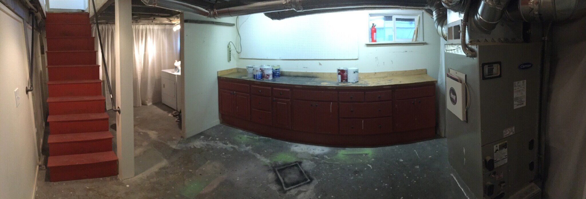 Basement with workbench and washer/dryer to the back. - 5726 North Montana Avenue