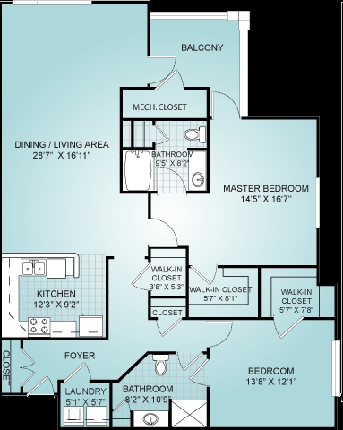 2BR/2BA - The Talbot on Granby