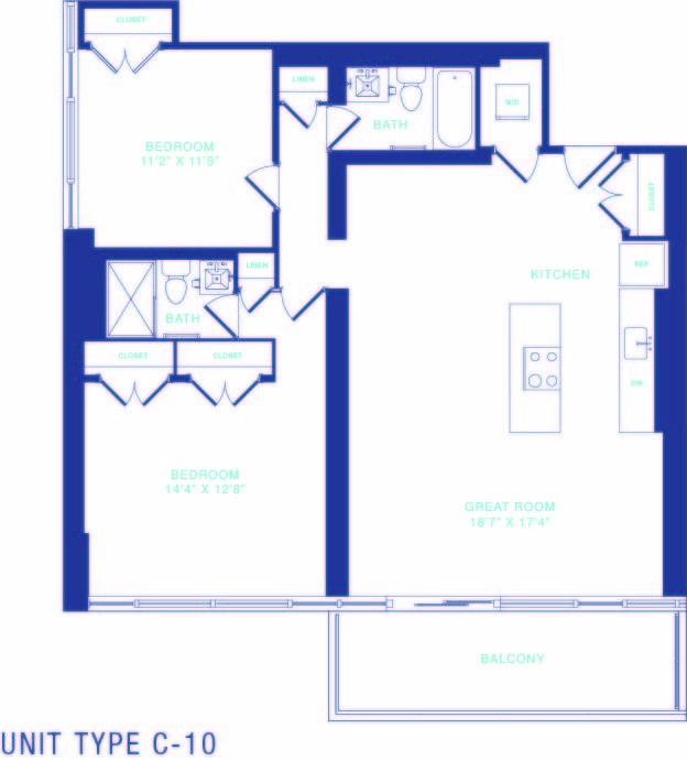 Floorplan - The Dane Apartments