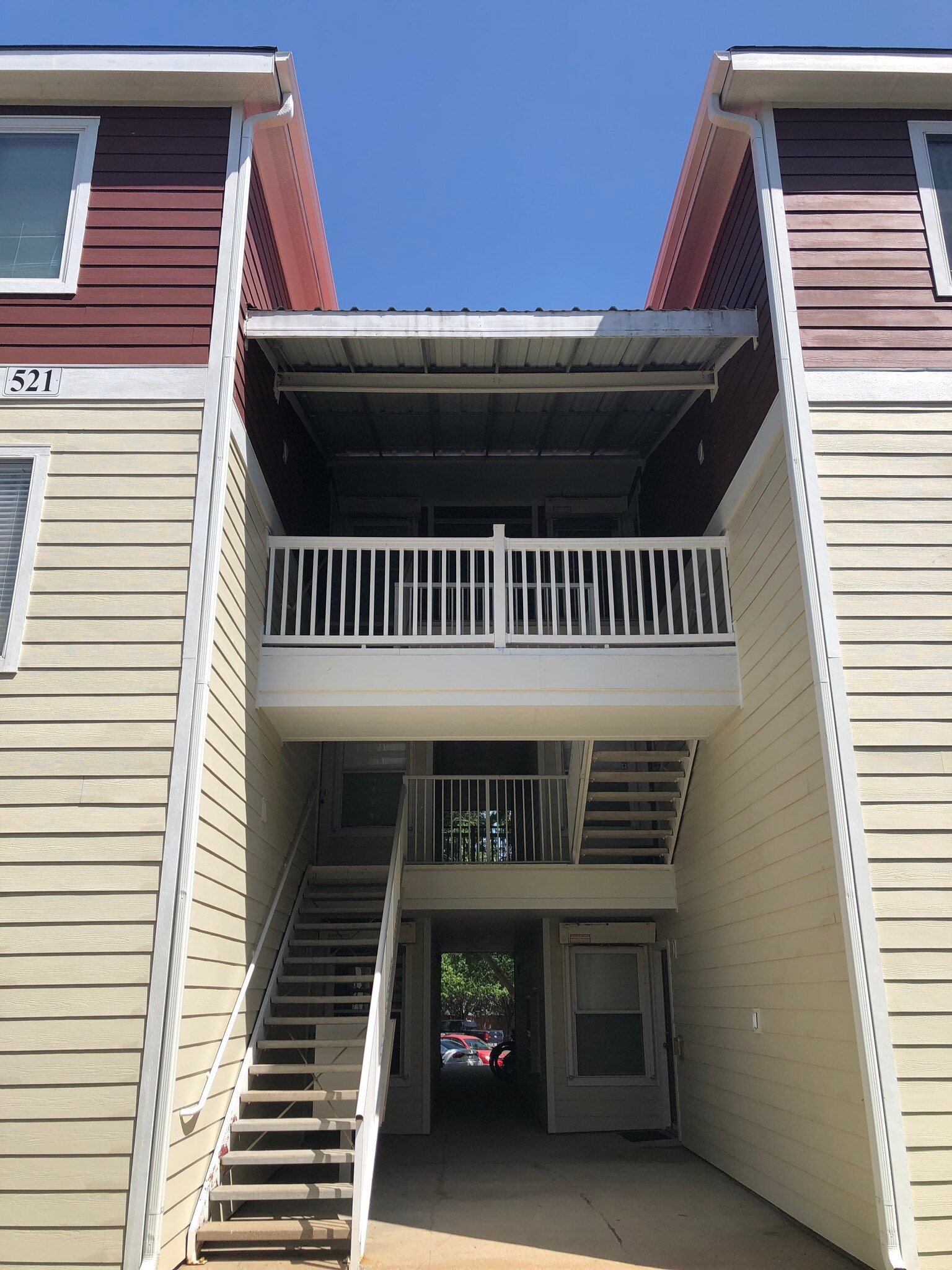 Back stairs - 521 Southwest Pky