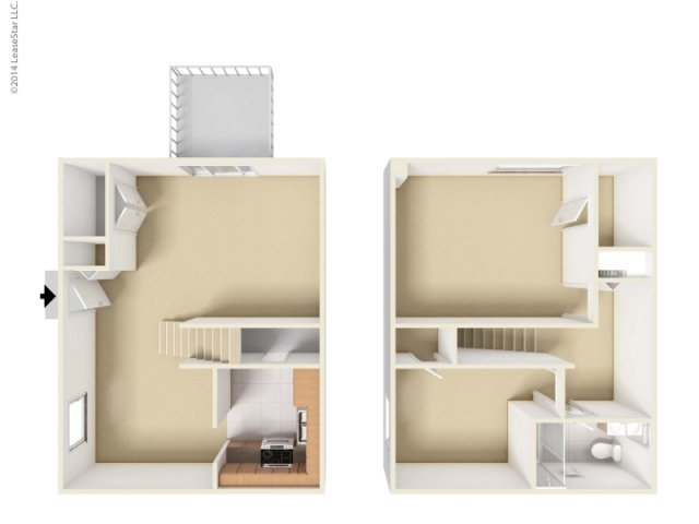 2BR/1BA - Millwood Townhouses