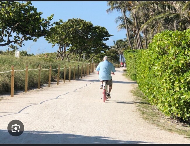 Bike path across the street - 9248 Collins Ave