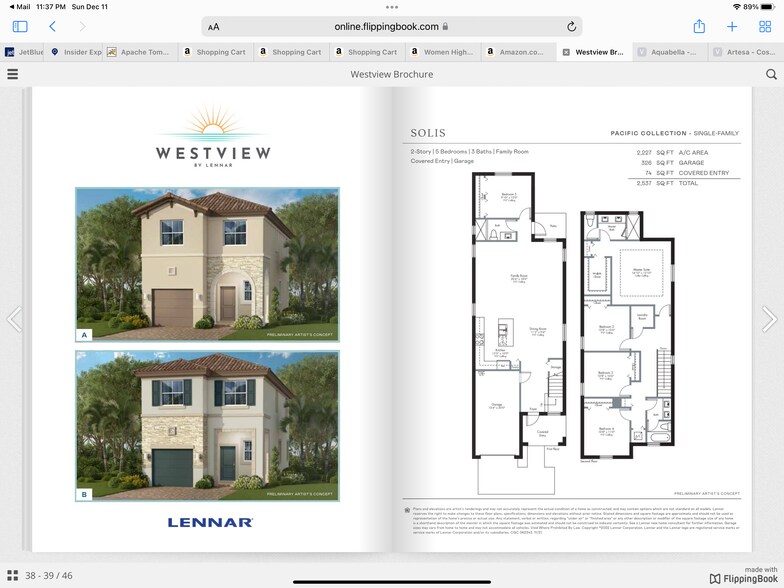 Solis Model Floor Plan - 2453 NW 131st Cir