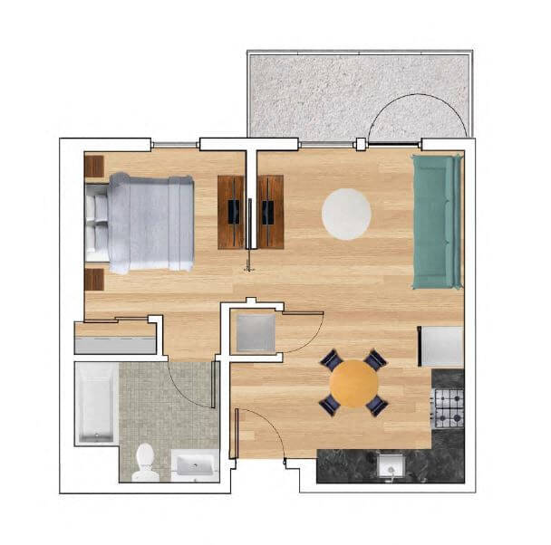 Floorplan - Block C Apartments