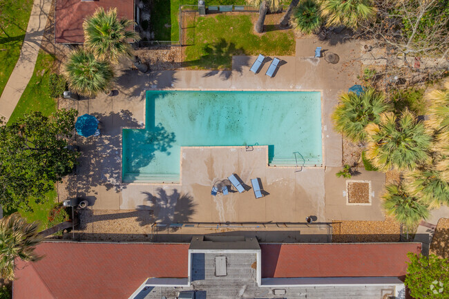 Pool Aerial View - Regency Grove Apartments