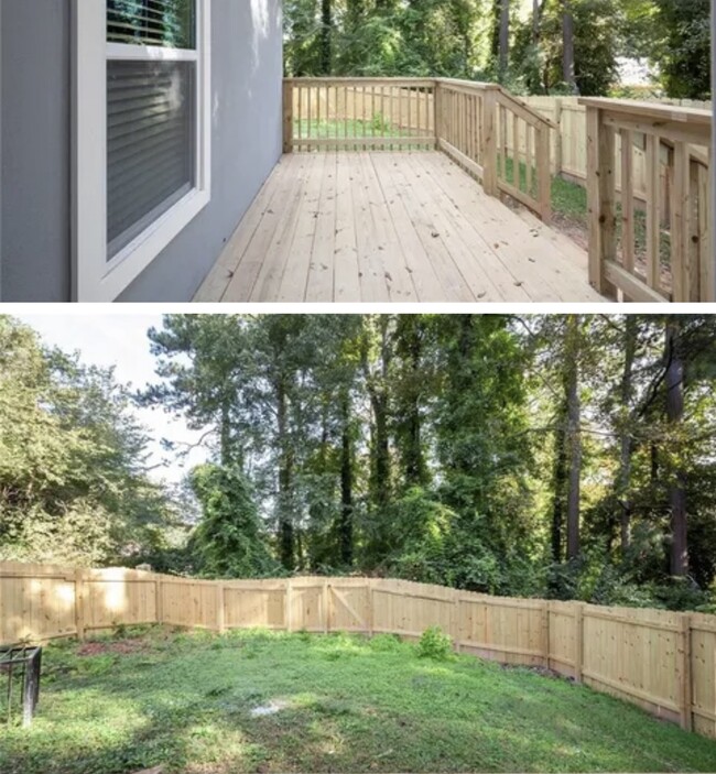 Deck and Backyard - 1559 Ezra Church Dr NW