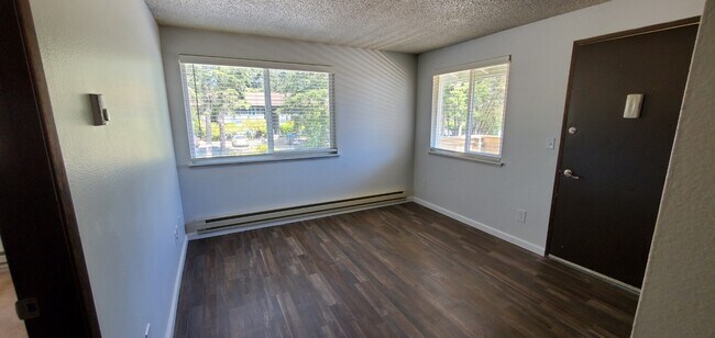 One Bed Living (From Hall) - Evergreen Park Apartments in Olympia!