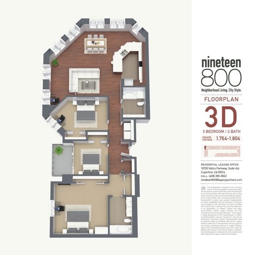 3D - Nineteen800 Apartments