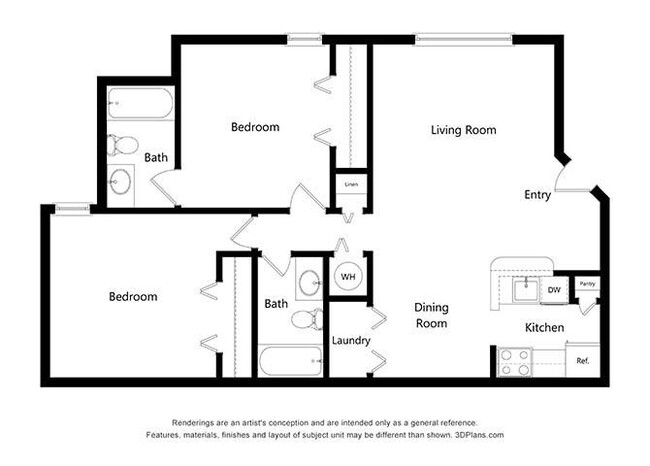 Floorplan - Kinwood Apartments