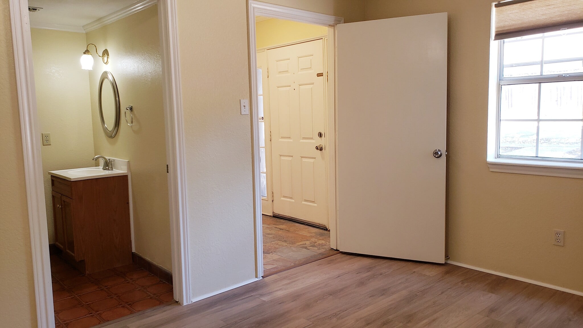 First floor bedroom, or office or family room with half bath - 409 Ridgeway St