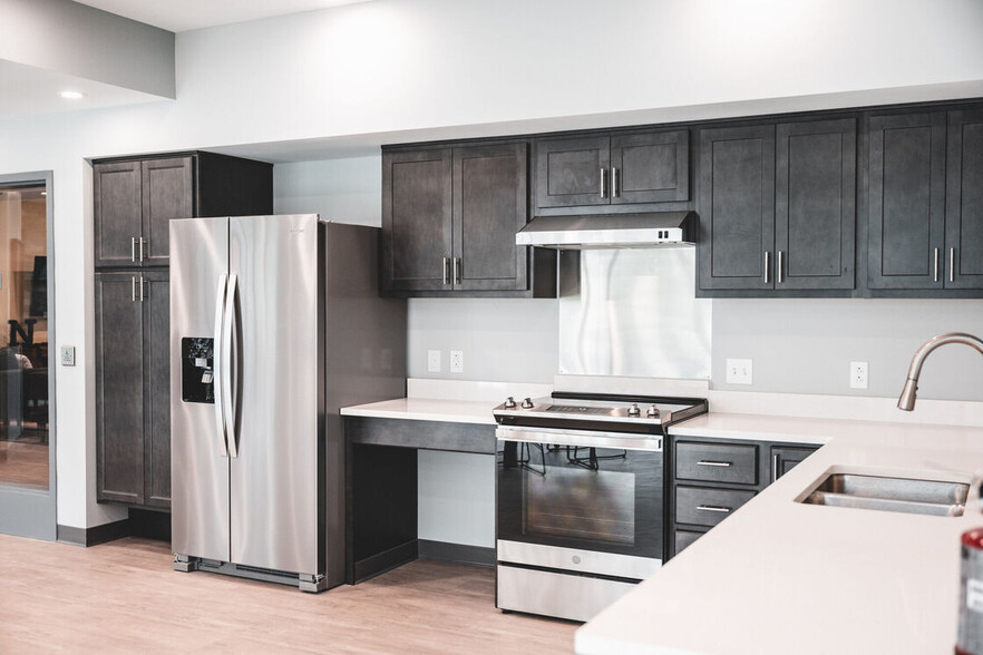 Community Room Kitchen - Lenz Court Senior Apartments