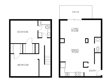 2BR/1.5BA - Villas at Druid Hills