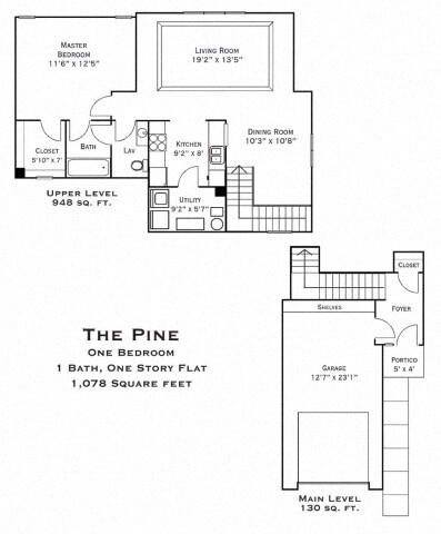 Floorplan - Cedar Pointe Townhomes