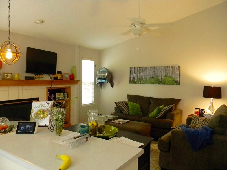 2nd living area with gas fireplace - 5835 S Harlan St