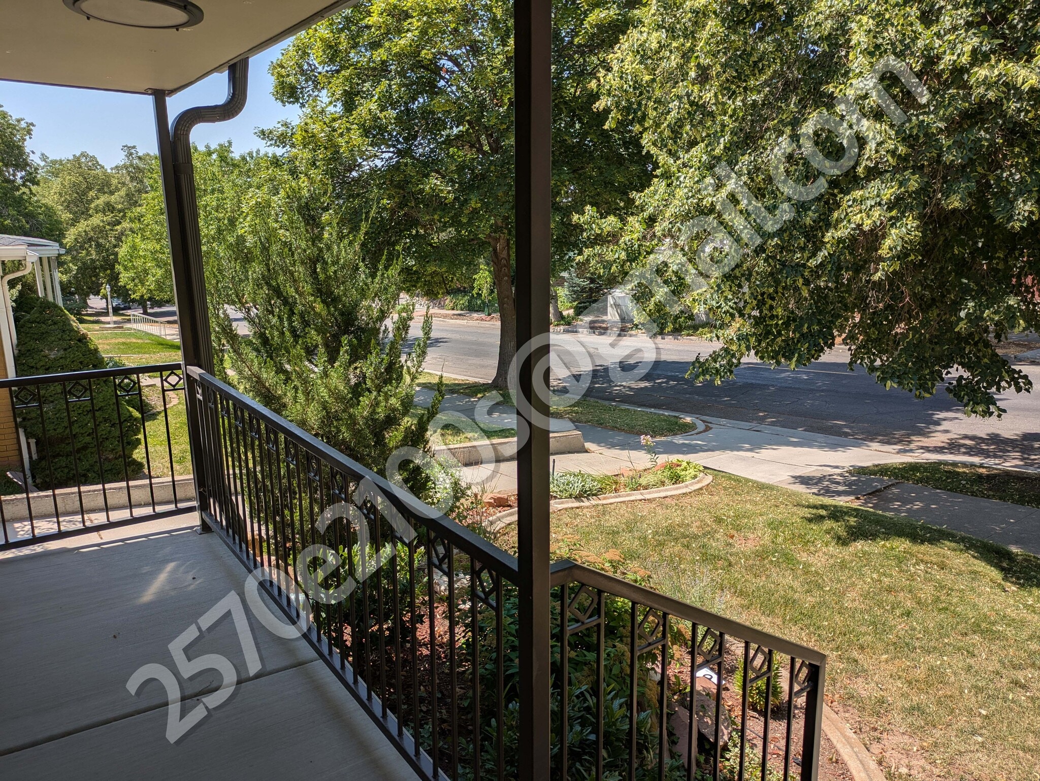 Porch view down street - 2570 East 2100 South