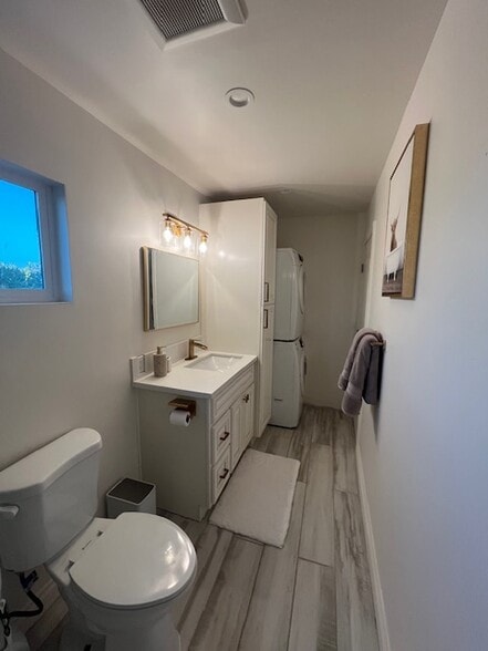 Bathroom View from Shower towards washer/dryer - 28445 Lewis Pl