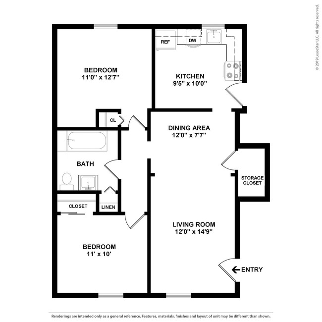 Floorplan - Landmark at Gayton Apartments