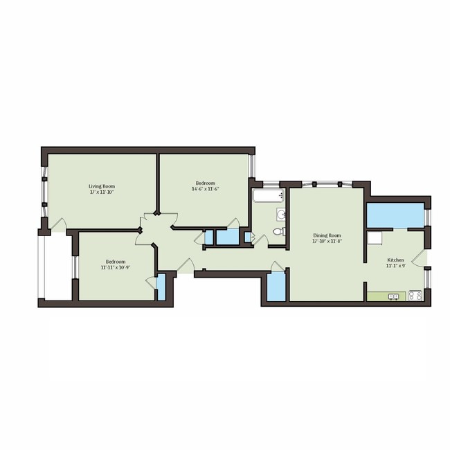 Floorplan - 4859 S. Champlain Avenue