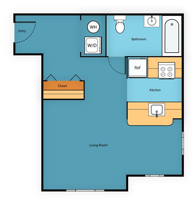 Floorplan - Sir Gallahad Apartment Homes