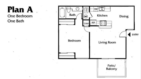 Plan A - Las Brisas Apartments