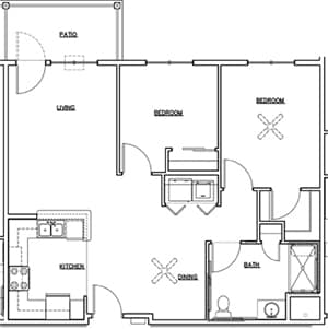 2BR/1BA - KENWOOD SENIOR LIVING