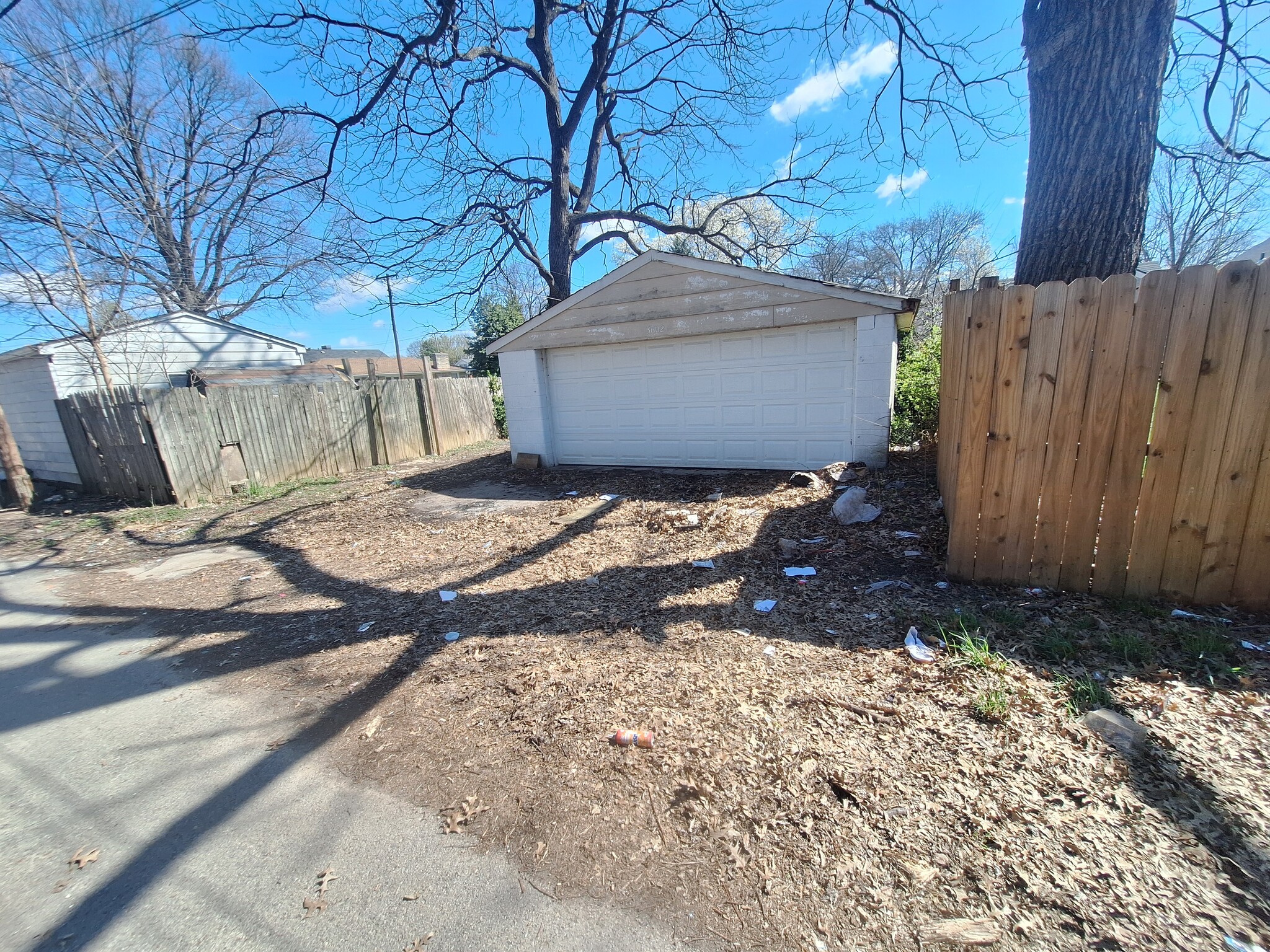 Garage from alley - 3602 Wheeler Ave