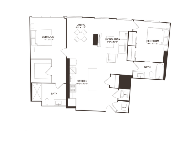 Floorplan - 8001 Woodmont