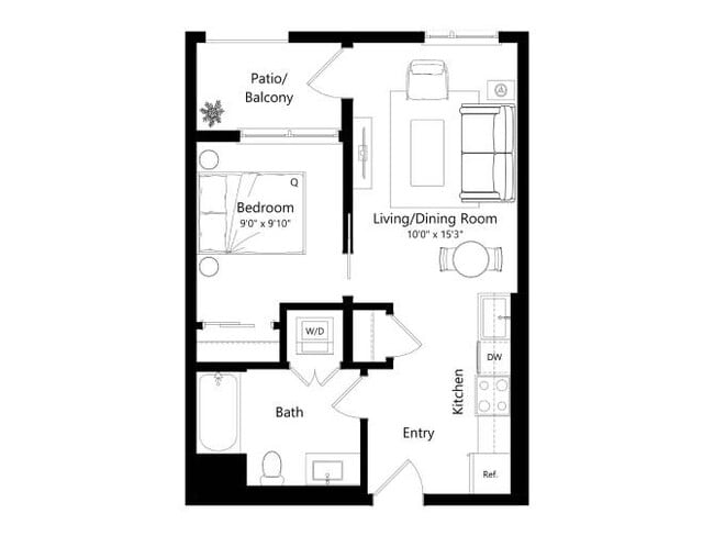 Floorplan - The Santa Monica Collection - 1650 Lincoln
