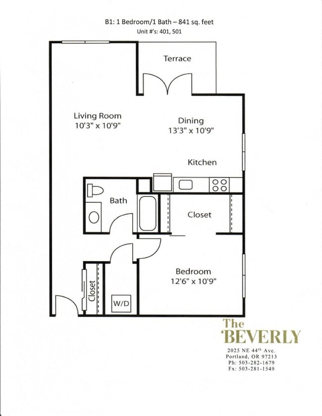 Floorplan - The Beverly