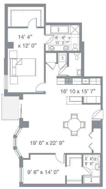 2BR/2.5BA - Watermark Condos