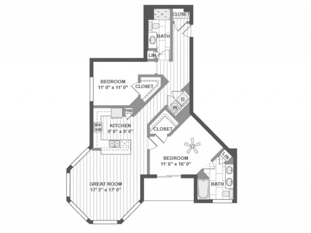 Floorplan - AMLI Evanston