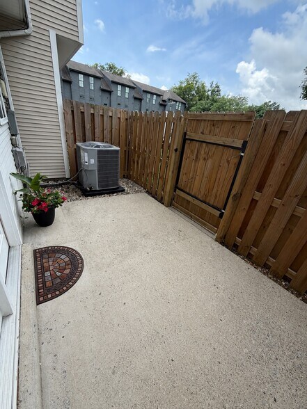 Your private patio with brand new HVAC - 2017A Beech Ave