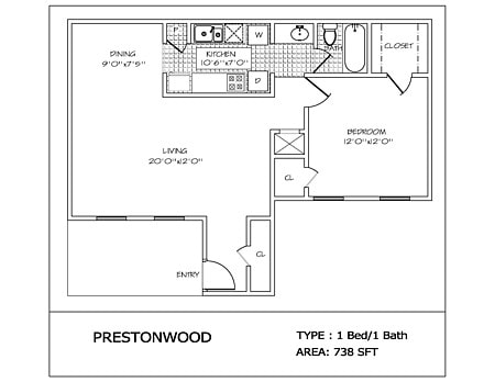1BR/1BA - Prestonwood