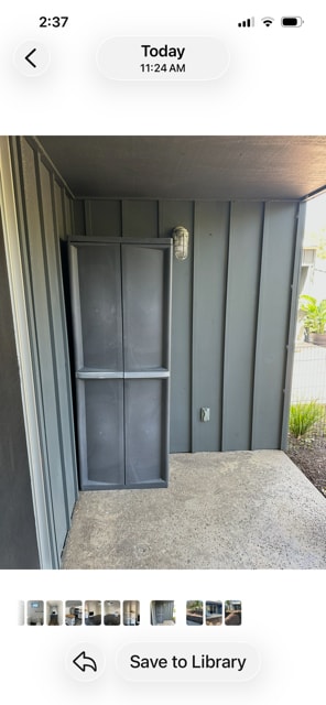 Patio w/storage cabinet - 23501 Ave La Caza Ave