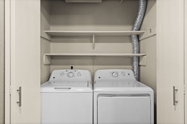 Experience the convenience of a well-designed laundry space in your home. - Monte Vista Apartments
