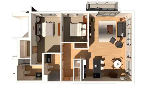 Zen - 2 Bed / 2 Bath - 1,306 SF - Encore