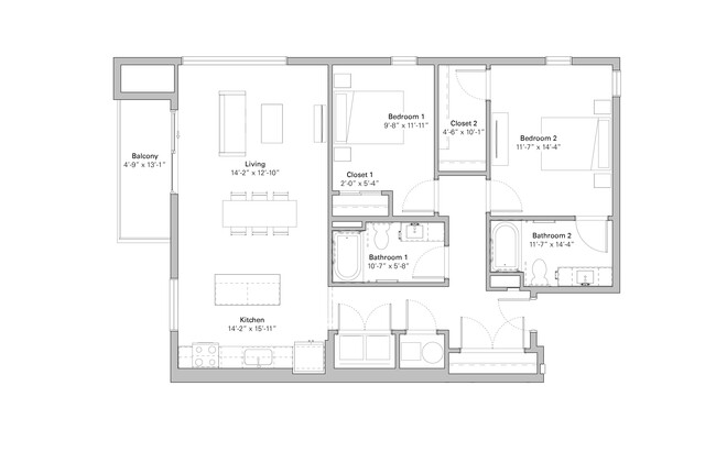 Floorplan - Melody on Main