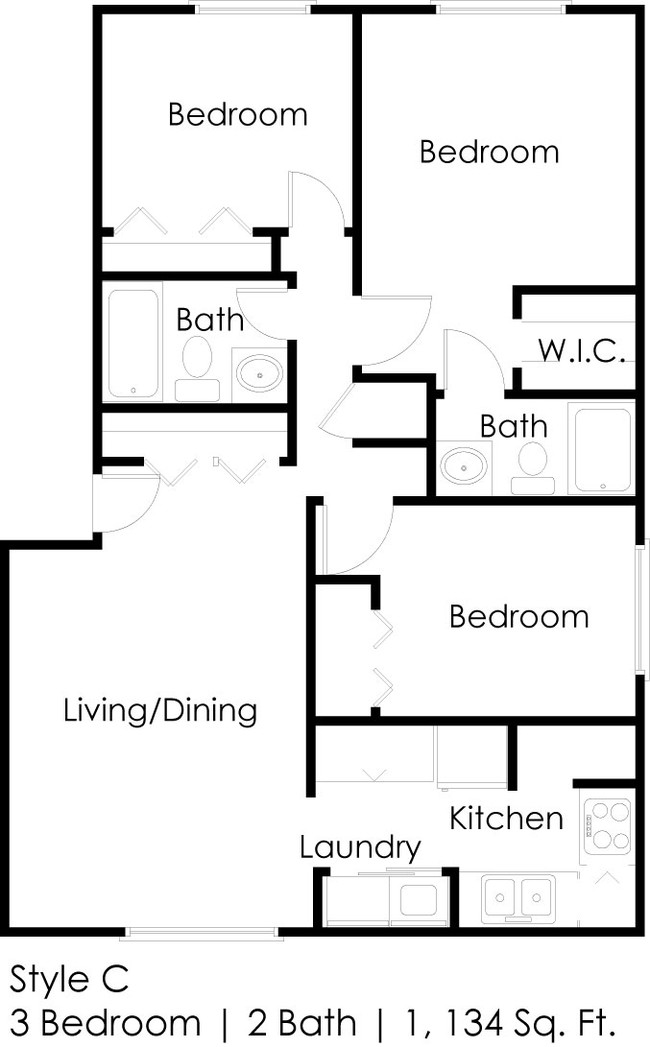 Floorplan - Regency Palms Apartments