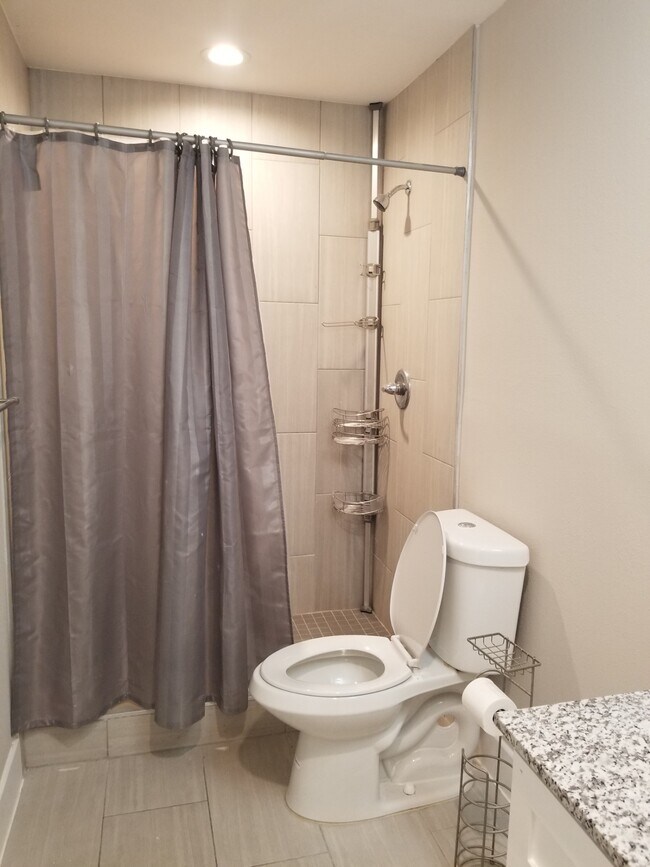 Bath 1 has a standup shower and bidet - 935 La Posada Dr