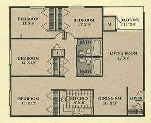 4BR/2BA - Cedar Ridge