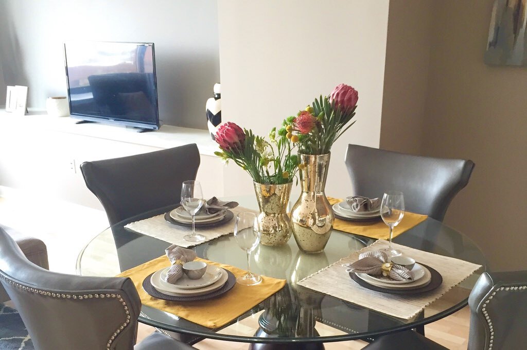 Fits a round dining table with four chairs - 250 King St