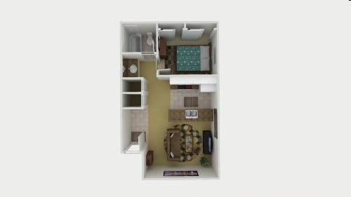 1BR/1BA - The Mila Apartments