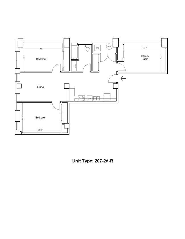 Floorplan - MidCity Apartments