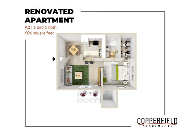Copperfield Apartments - A2 Renovated - Copperfield Apartments