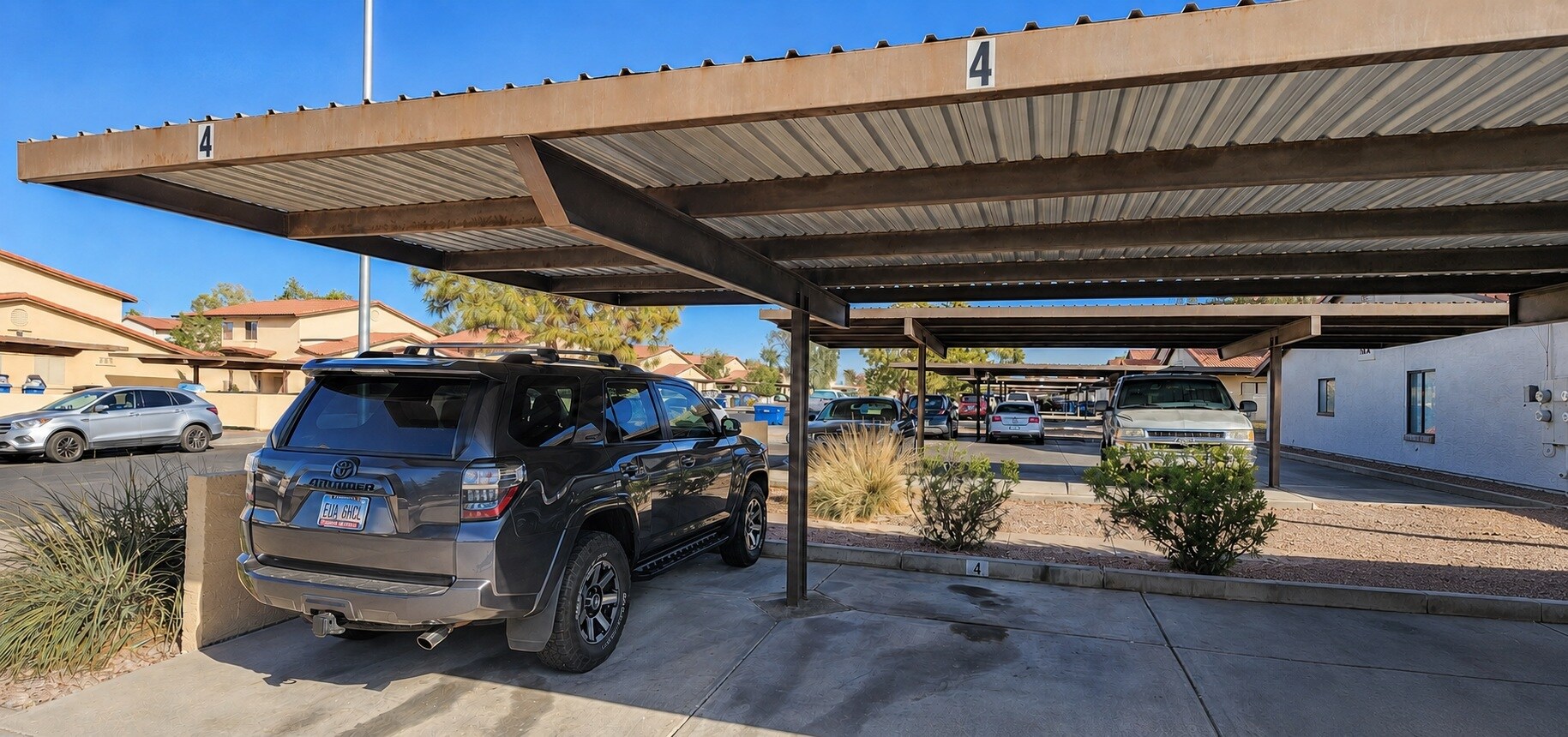 2 Car Side x Side covered Parking - 6131 E Greenway St