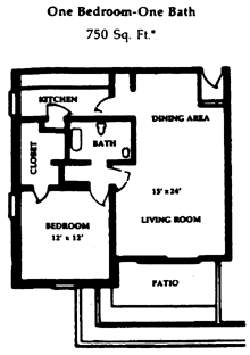 1BR/1BA - Chateau Montagne Apartments