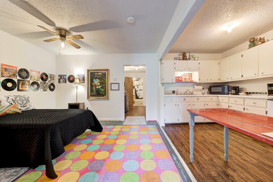 kitchen and large flex area for office or dining - 117 W Harrison Ave