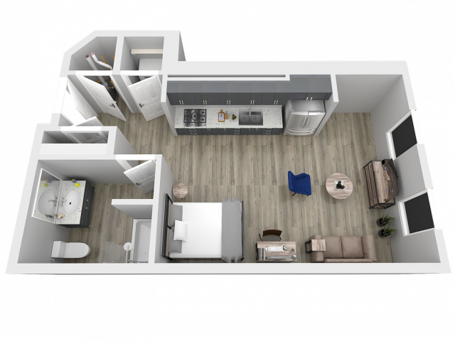 3D image of the Floor Plan - 320 West Mag