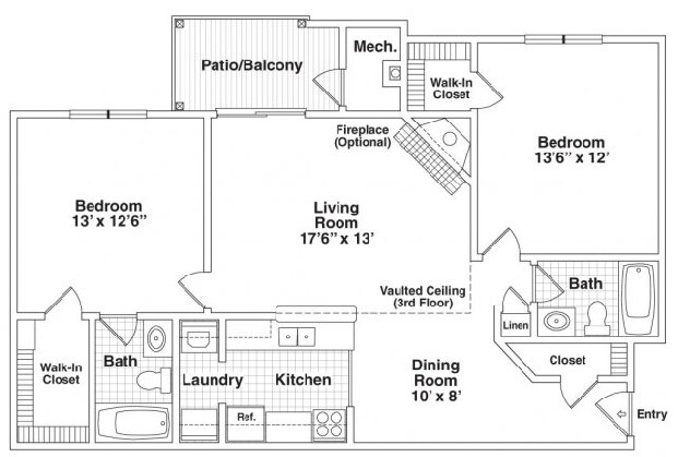 Floorplan - Bloomingdale Condominium Homes