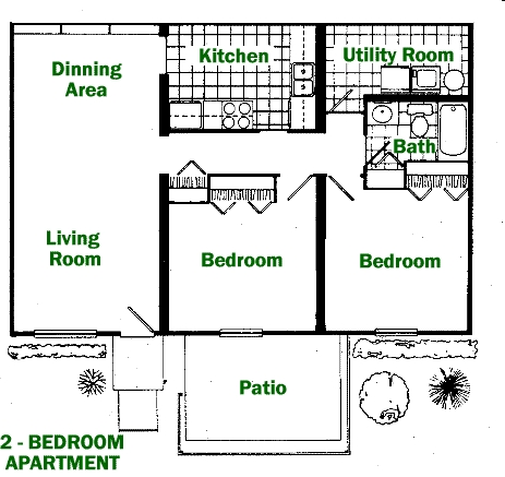 2BR/1BA - Franklin Apartments